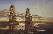 Victor Huguet The Colossi of Memnon. Sweden oil painting artist